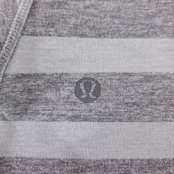 Lululemon Womens Size 2 Race Your Pace Zip Long Sleeve Shirt Pullover Gray - Picture 10 of 13